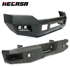Black Front / Rear Bumper w/LEDs For Ford F250 F350 Heavy Duty 2/4WD 1999-2016 picture