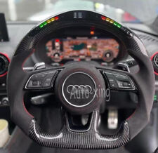 Led Carbon Fiber Steering Wheel for Audi S3 S4 S5 S6 S7 B9 RS4 RS5 RS6 RS7 2017+ picture