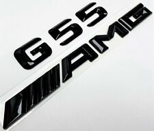 #1 BLACK G55 + AMG FIT MERCEDES REAR TRUNK EMBLEM BADGE NAMEPLATE DECAL NUMBERS picture