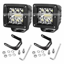 2x 3inch LED Work Light Cube Pods Driving Spot Flood for OffRoad Bumper SUV ATV picture
