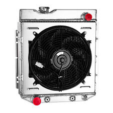 3 Row Radiator+Shroud Fan For Ford 1960-1965 1964 Falcon/1965-66 Ford Mustang US picture