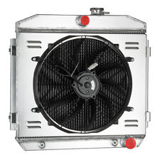 3Row Radiator+Shroud Fan For 1955-1957 Chevy Bel Air One-Fifty Two-Ten 4.3L&4.6L picture