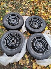 4 Bridgestone Blizzak winter tires and rims Barely Used 15X5 4x100  picture
