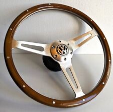 Steering Wheel Wood Chrome fits For VW Beetle 1200 1300 1600  1303 squareback picture
