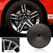 Car Wheel Hub Rim Edge Protector Ring Tire Guard Sticker Line Rubber Strip 26Ft picture