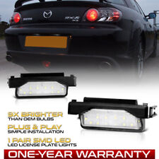 2004-2011 Mazda RX8 RX-8 [BRIGHT WHITE] SMD LED License Plate Light Housing Pair picture