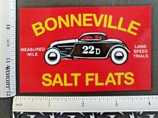 Bonneville Salt Flats Vinyl Decal Sticker 4430 picture