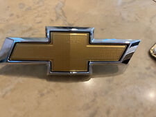 Chevy front grille bezel emblem. Gold With Chrome Outline. 2019-2023 Silverado picture