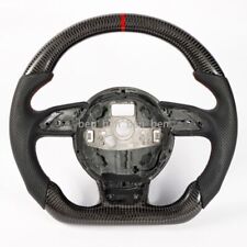 Carbon Fiber Flat Sports Steering Wheel for Audi B8.5 S3 S4 S5 S6 S7 S8 2013+ picture