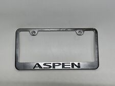 Chrome Chrysler Aspen Logo Stainless Steel License Plate Frame picture