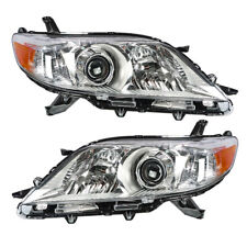 Silscvtt Left+Right Headlights For 2011-2020 Toyota Sienna Van Halogen Headlamps picture