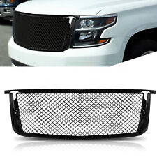 Front Bumper Grille Mesh Upper Grill Black Fits 2015-2020 Chevy Tahoe Suburban picture