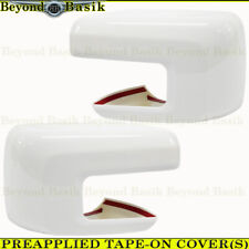 2021-22 2023 2024 Ford F-150 Mirror COVERS w/o Turn Signal Hole Z1 OXFORD WHITE picture