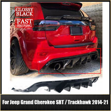 For Jeep Grand Cherokee SRT / Trackhawk 2014-21 Rear Bumper Diffuser Gloss Black picture