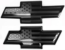 Front and Rear American Flag Overlay Metal Emblem for 2007-2014 Suburban Tahoe picture