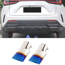 For Lexus NX250 350 350h 2022-24 Blue Muffler Exhaust Tip Finisher Ende Trim 2P picture