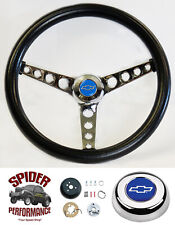 69-94 Impala Caprice Biscayne steering wheel BLUE BOWTIE 14 1/2