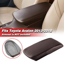 Fits 2013-2018 Toyota Avalon Console Lid Armrest Vinyl Leather Cover Brown picture