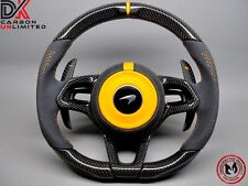 McLaren Artura 600LT 675LT 620R 650S Alcantara Orange Carbon Steering Wheel v2 picture