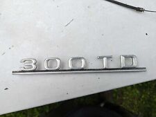 Mercedes 300TD 300-TD Turbo Diesel emblem trunk badge W123 1238171615 picture