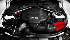 CARBON FIBER intake for BMW M3 E92 6 inch filter RED 2007 2008 2009 2010 2011 20 picture