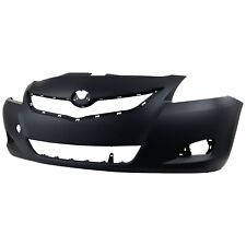 Front Bumper Cover For 2007-2012 Toyota Yaris Sedan with Fog Lamp Holes Primed picture