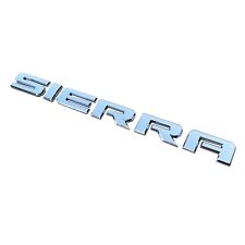 1pc GMC 2007-20 Sierra OEM Chrome Front Door / Tailgate Badge Emblem Nameplate  picture