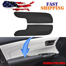 Fits 2013-2018 Toyota Avalon Synthetic Leather Armrest Door Panel Cover Black picture
