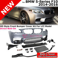 M5 Style Front Bumper Cover With PDC Holes For 14-16 BMW 5 Series Sedan F10 LCI picture