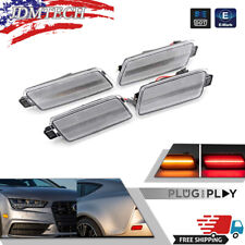 Clear LED Front&Rear Side Marker Lights Set For Audi A7 S7 RS7 Quattro 2012-2018 picture
