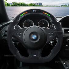 Carbon Fiber LED Alcantara Steering Wheel for 04-10 BMW E60 E61 E63 E64 M5 M6 picture