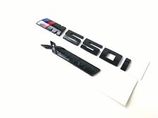 Gloss Black  Style for 5 M550i XDrive Badge Rear Trunk Tailgate Emblem Decal picture