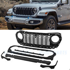 Front Grill Bumper Mesh Grille For Jeep Wrangler JL 2018-2023 upgrade to 2024 picture