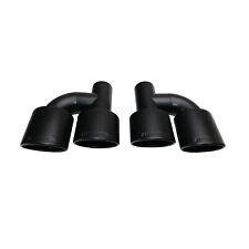 For Mercedes Benz AMG Exhaust Tips W212 E350 E400 C63 C300 C-Class Black picture