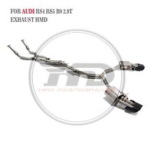 for Audi RS4 RS5 V6 2.9T B9 stainless steel cat back valve exhaust system picture