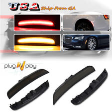 Smoked LED Front & Rear Side Marker Lights For 2015-2023 Chrysler 300 300C 300S picture