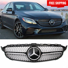 Front Upper Grille Grill W/3D Star For Mercedes Benz W205 C400 C43 C300 2015-18 picture