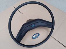 80-86 Ford F-Series Bronco OE Steering Wheel (THIN RIM, MOLDED BLUE MEDALLION) picture