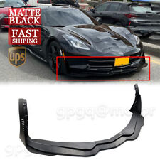 For Corvette C7 Z06 STG 3 14-2019 Matte Black Front Lip Splitter & Side Winglets picture