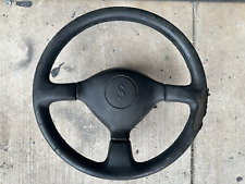 JDM OEM Nissan R33 ECR33 GTR GTST S1 Skyline Black Leather Steering Wheel picture