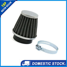 52mm Inlet Dia Car Motorcycle Air Intake Filter Cleaner w Clamp Pack of 1 picture