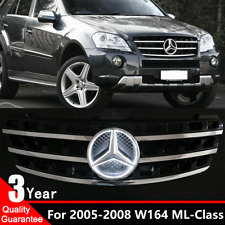 Front Upper Grill W/LED Emblem For Mercedes Benz W164 2005-08 ML320 ML350 ML500 picture